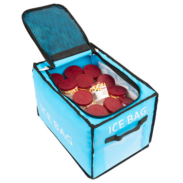 Inflight Insulated Ice Bag Light Blue with Ice Cream